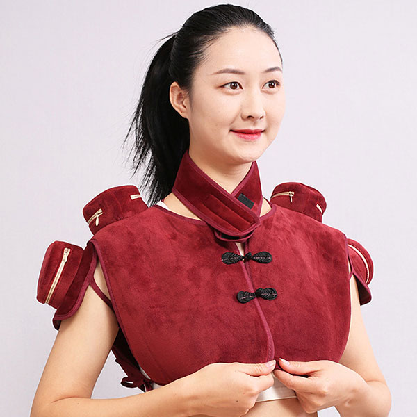 艾 温灸 カバー 首 肩 背中用 ケース9個収納型