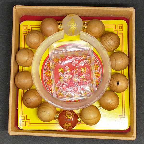 ブレスレット 道教 四神 数珠 風水 アクセサリー ビーズ ウッド