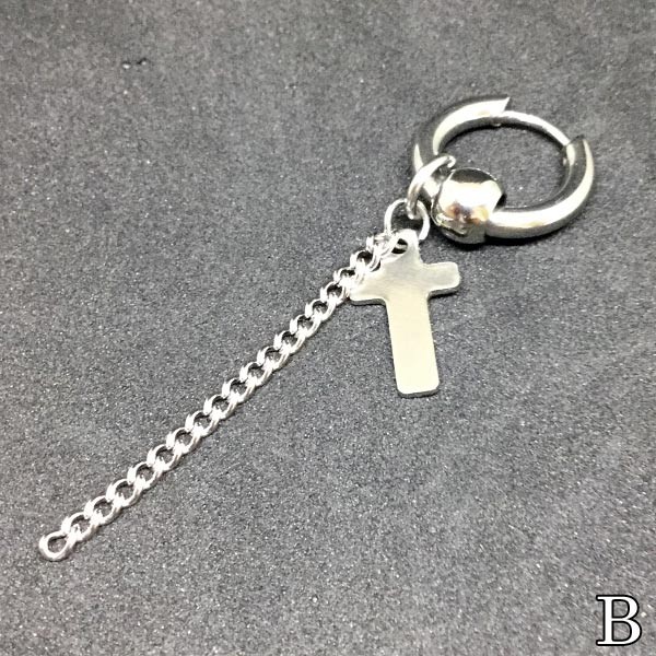 ピアス クロス チェーン アクセサリー