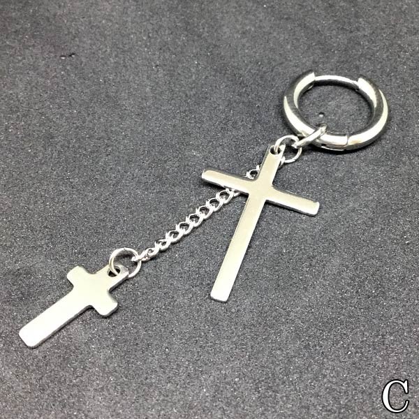 ピアス クロス チェーン アクセサリー