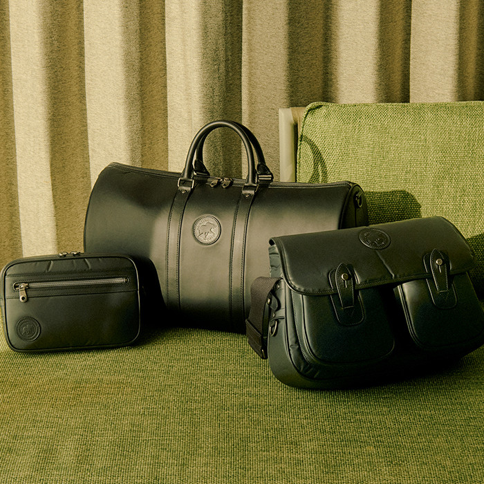ハンティングワールド　タグ付き　シューズケース ハンティングワールド］シューズケース “The Canvas Shoe Bag