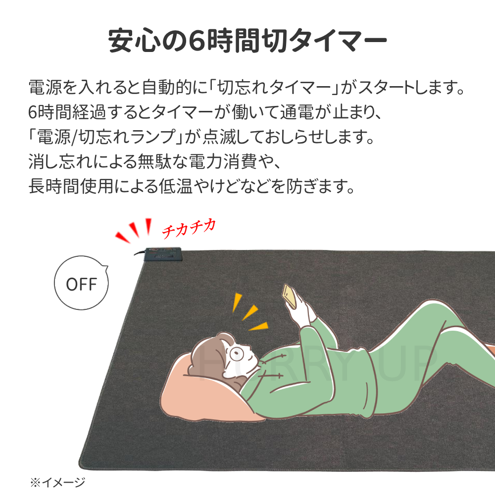 TEKNOS（テクノス） ホットカーペット 3畳 カーペット 電気カーペット