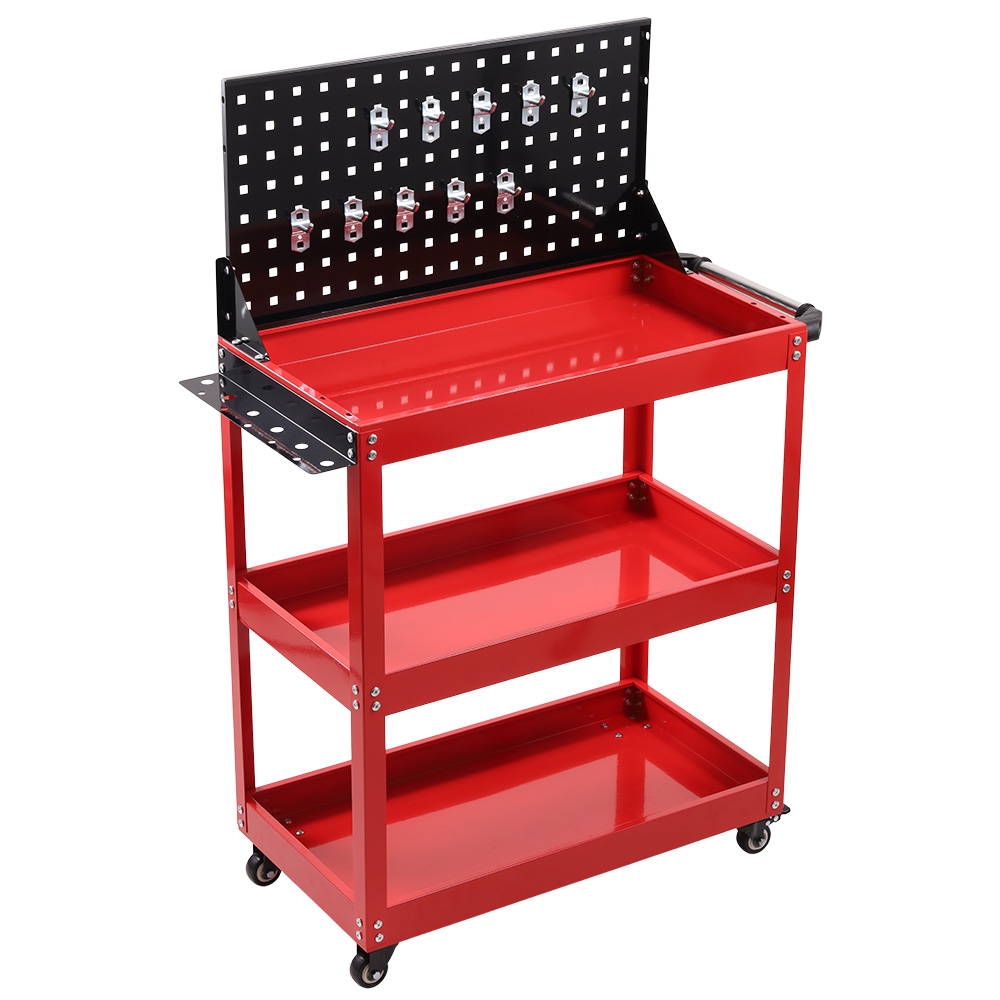 ツールワゴン 3段 ツールカート 工具カート キャスター付き 工具箱