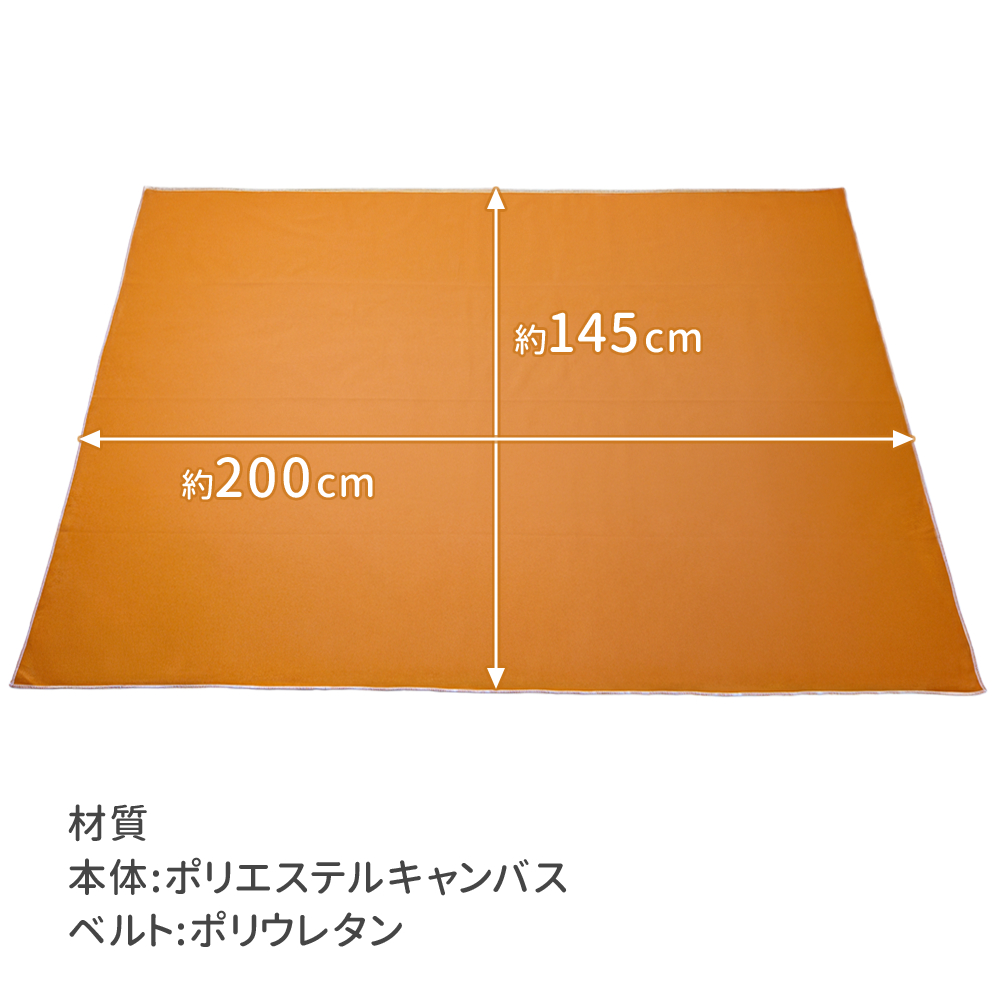 レジャーシート 大きい 厚手 200×140 洗濯機で洗える 大判 2〜5人