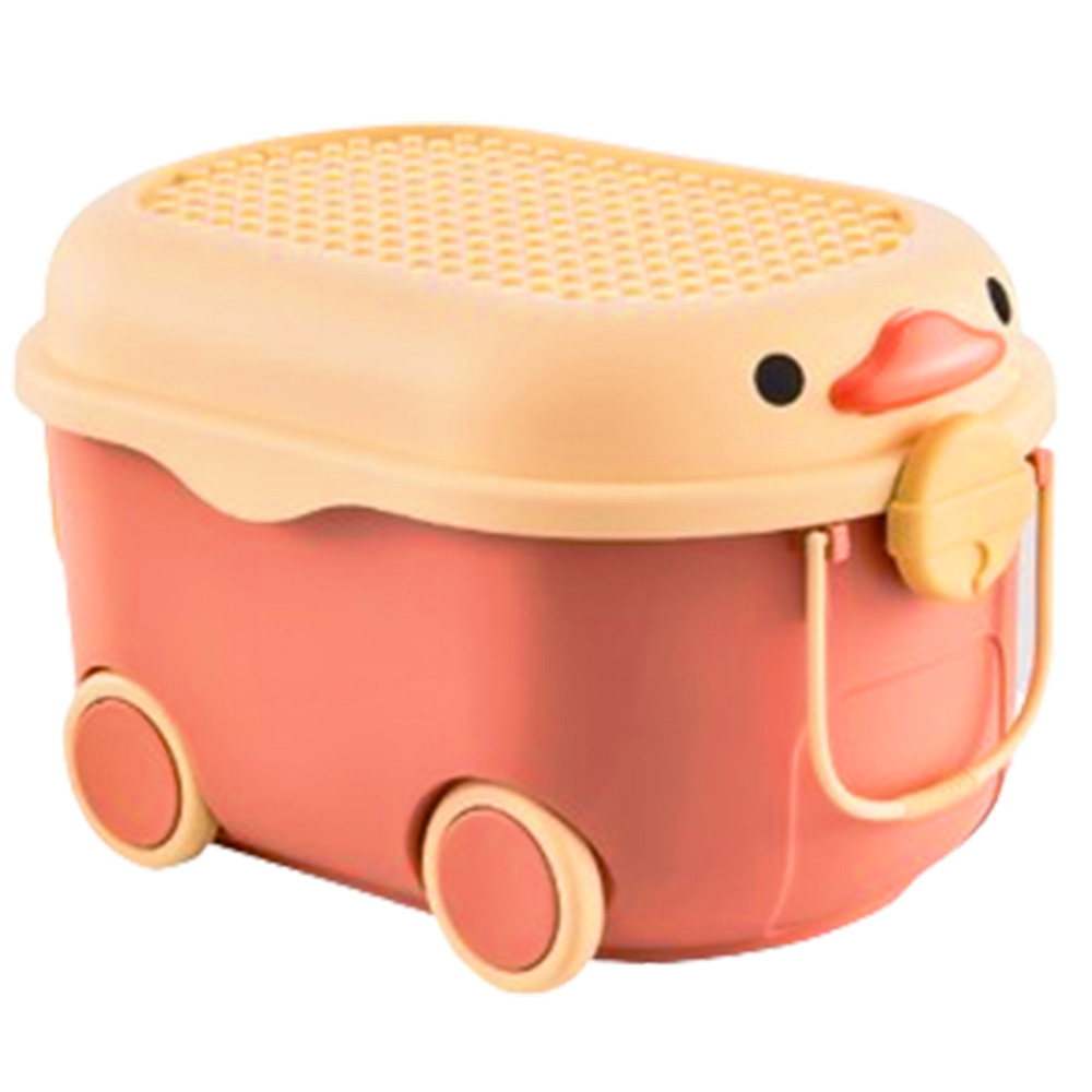 おもちゃ箱 大容量 収納 子ども キャスター 蓋付き ひよこ型 おもちゃ