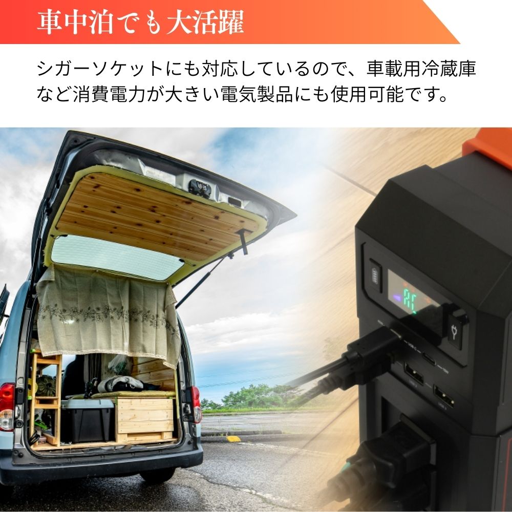 ⑤【処分価格】新品 ポータブル電源444Wh ポータブル電源 大容量 アウトドア 500W ポータブルバッテリー 小型