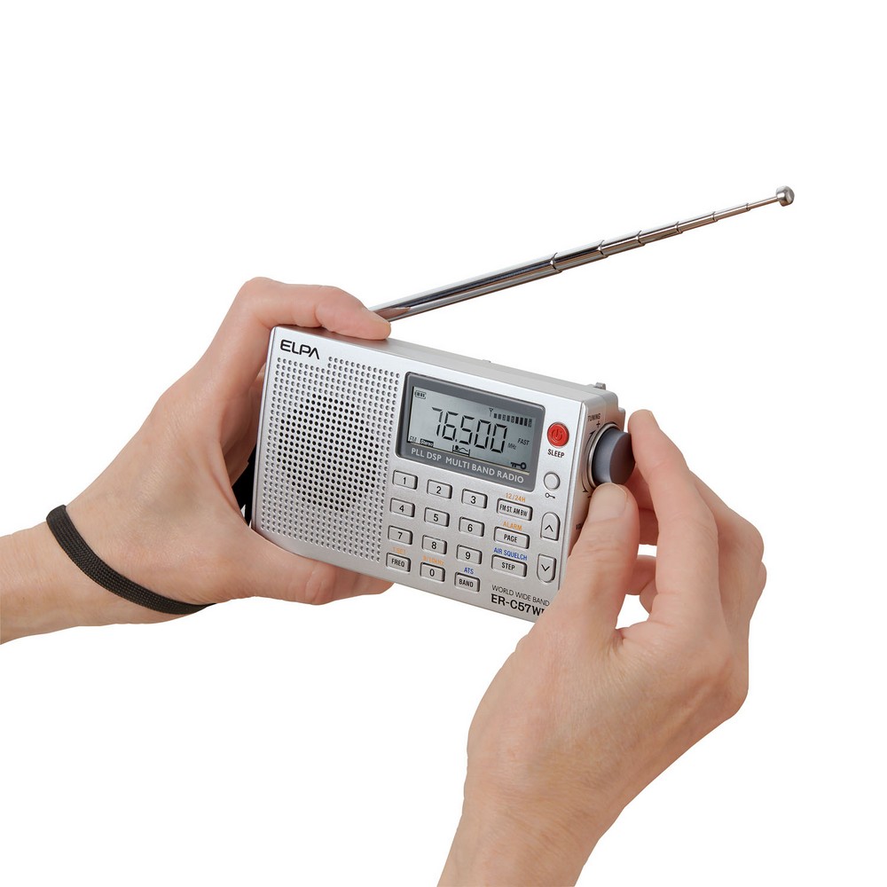 ELPA（エルパ） ラジオ 小型 防災 携帯 ワールドラジオ AM FM 短波