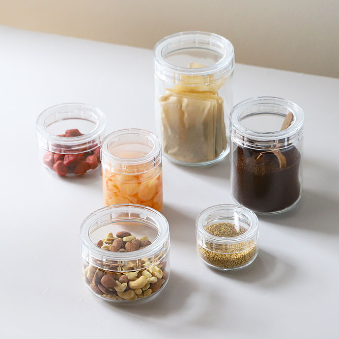 セラーメイト 保存容器 チャーミークリアー タフ TL3（420ml） ガラス