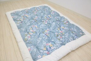 綿布団　手作り掛けふとん　約150☓200cm 掛け布団 和式 掛布団 手作り 綿混わた入 シングル 和ふとん 150×200cm
