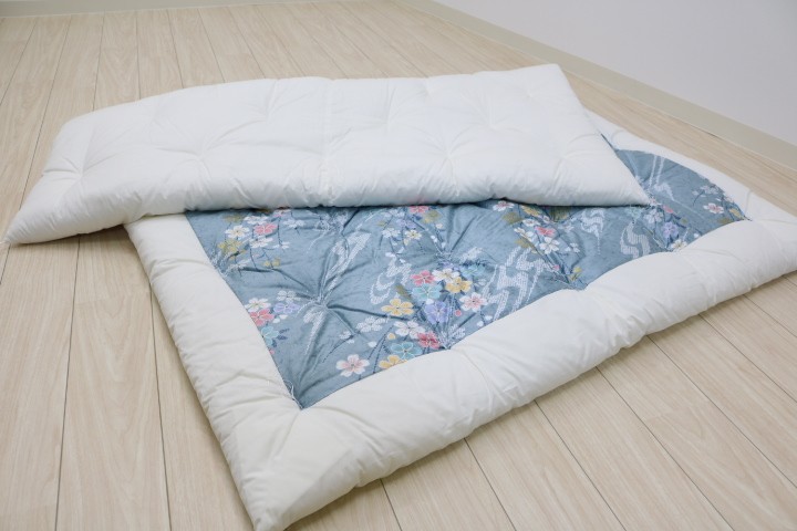 掛け布団 和式 掛布団 手作り 綿混わた入 シングル 和ふとん 150×200cm