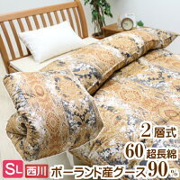 【超お得★ 西川のポーランド産高級羽毛布団★ダブル★暫定値下げ☆★軽くて暖かい 楽天市場】西川プレミアム羽毛ふとん ポーリッシュマザー