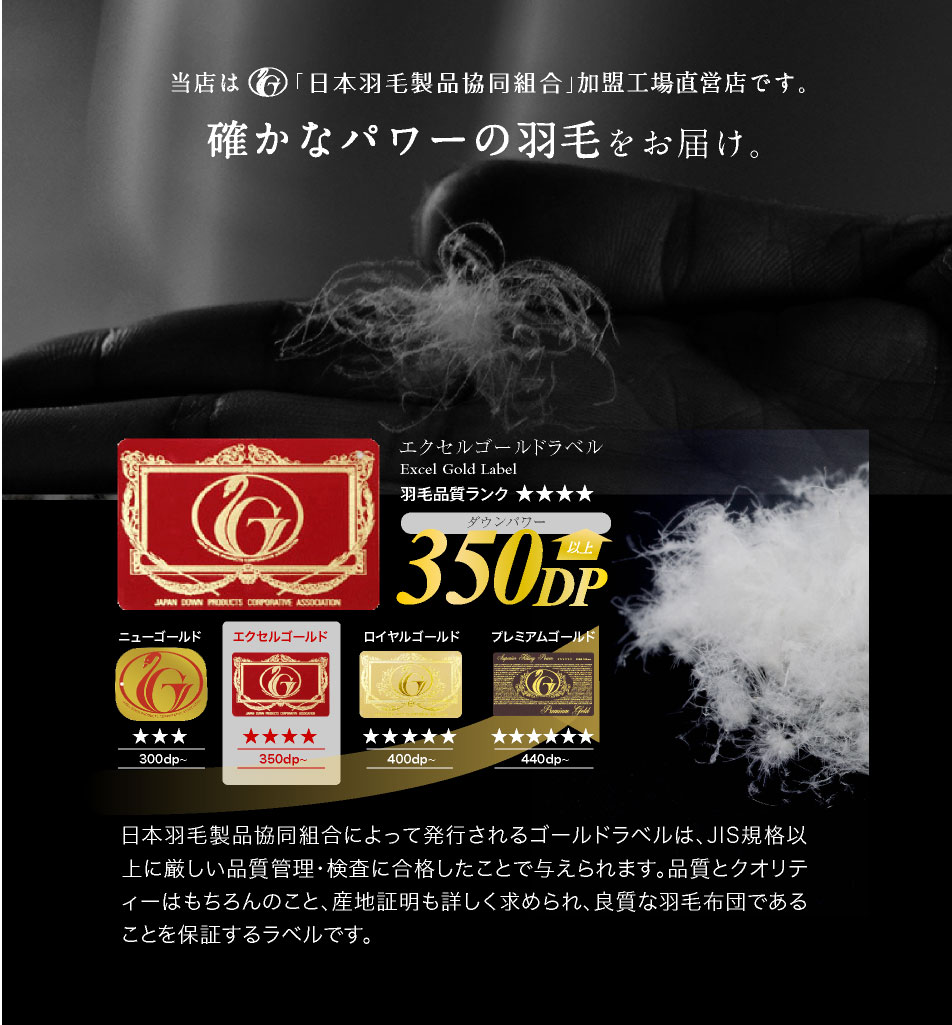 春秋にピッタリ厚手／ ダウンケット シングル 羽毛肌掛け布団 0.4kg