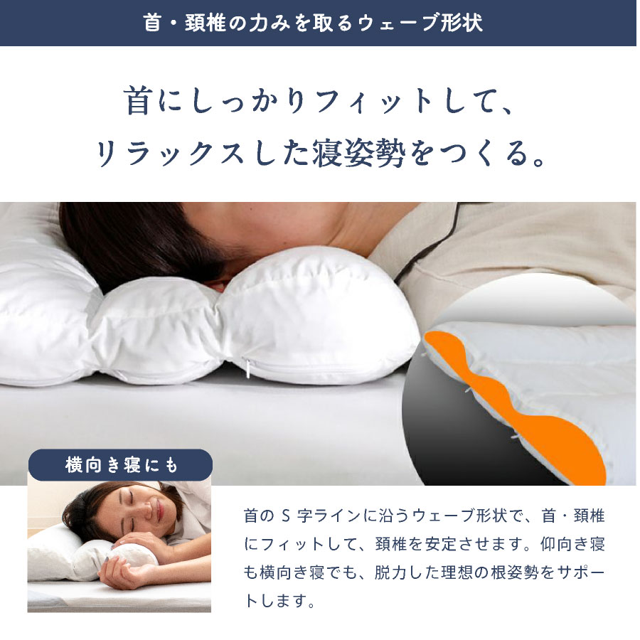西川 健康まくら ソフトパイプ 枕 洗える 頸椎安定睡眠 快眠 安眠 昭和
