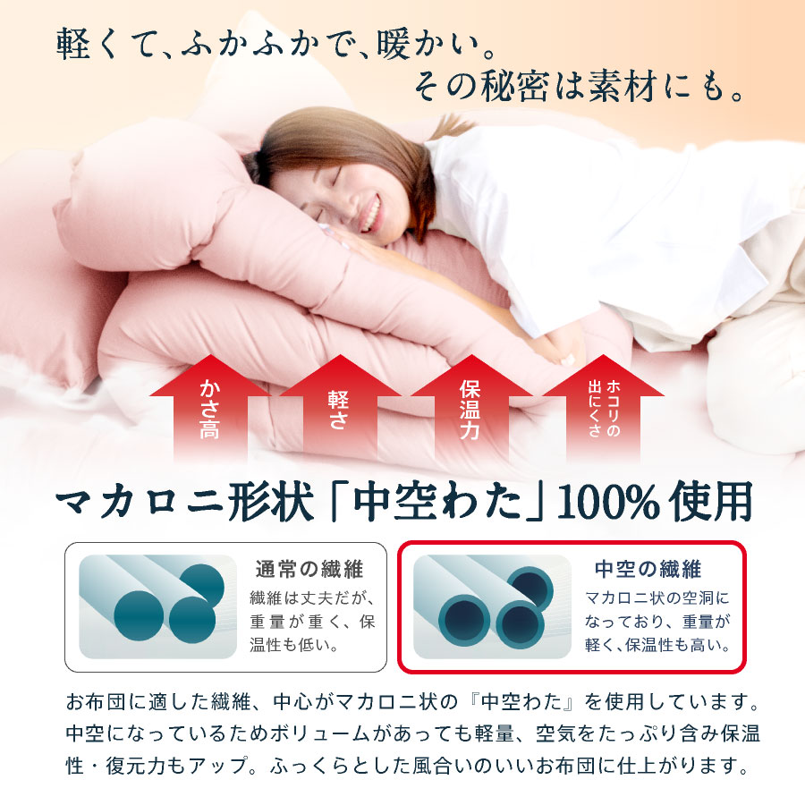 日本製 掛け布団 シングル ロング 防ダニ抗菌 洗える国産 防ダニ