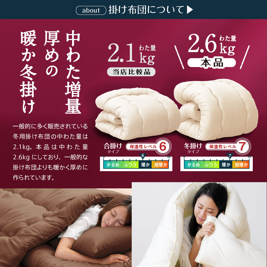 日本製 羊毛混布団4点セット ダブル ロング 洗える 羊ちゃん国産 日本製 羊毛布団 セット 4点セット 羊毛 組布団 ダブル |  | 12