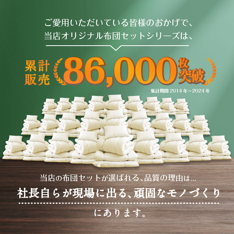 送料無料!!(固綿入)日本製布団６点セット(３点カバー付) |  | 06