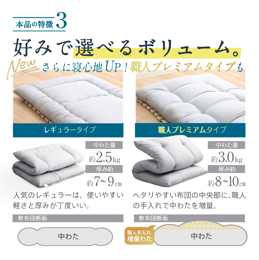 日本製 敷布団 (固綿なし) 洗える シングル 日本製最安値に挑戦 国産 敷き布団 しきふとん 洗える 二段ベッド 折りたたみベッド ベッドパッド トッパー |  | 15