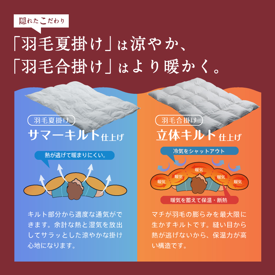 日本製 二枚合わせ羽毛布団 布団セット 4点 シングル 洗える 羽毛布団