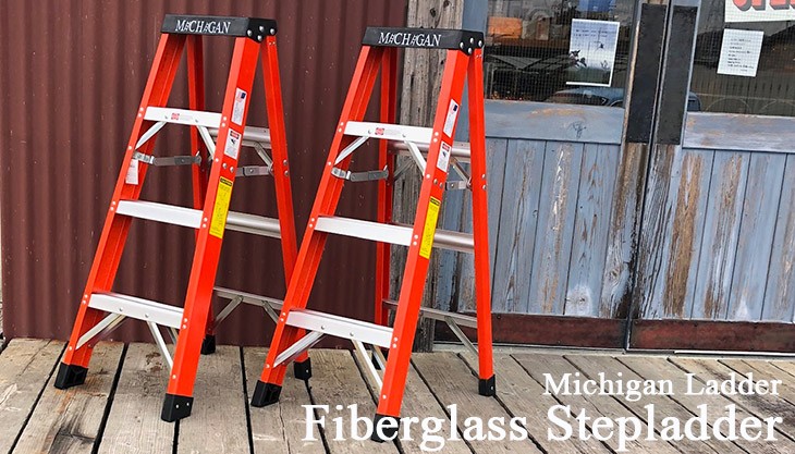 Fiberglass Stepladder Size 3 ファイバーグラスステップラダー サイズ3 michigan ladder ミシガンラダー社  脚立 アメリカ Detail : fss0001 : Hutte - 通販 - Yahoo!ショッピング