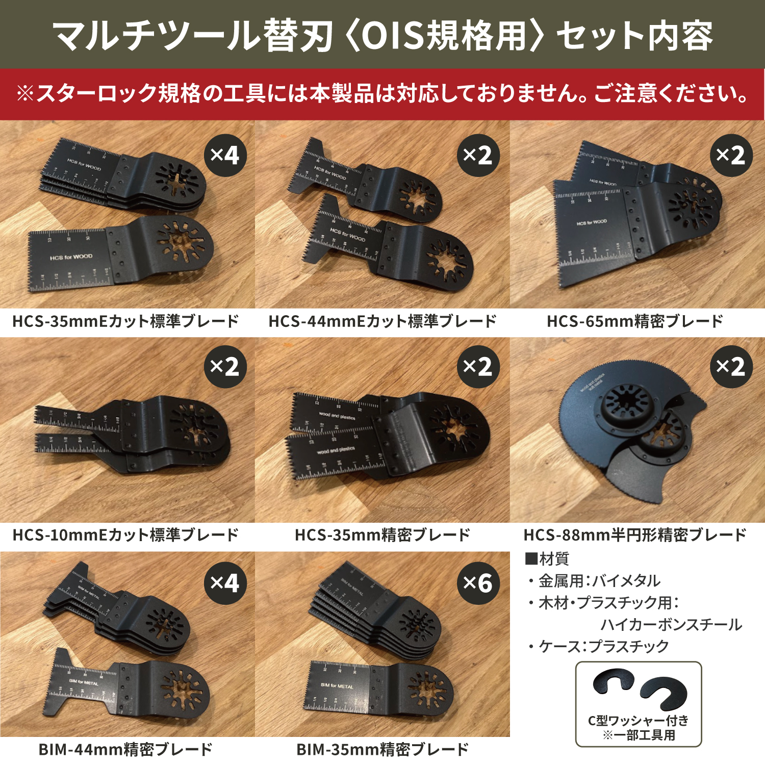 nesekt（ネセクト） マルチツール替刃 24枚セット OIS規格品 専用