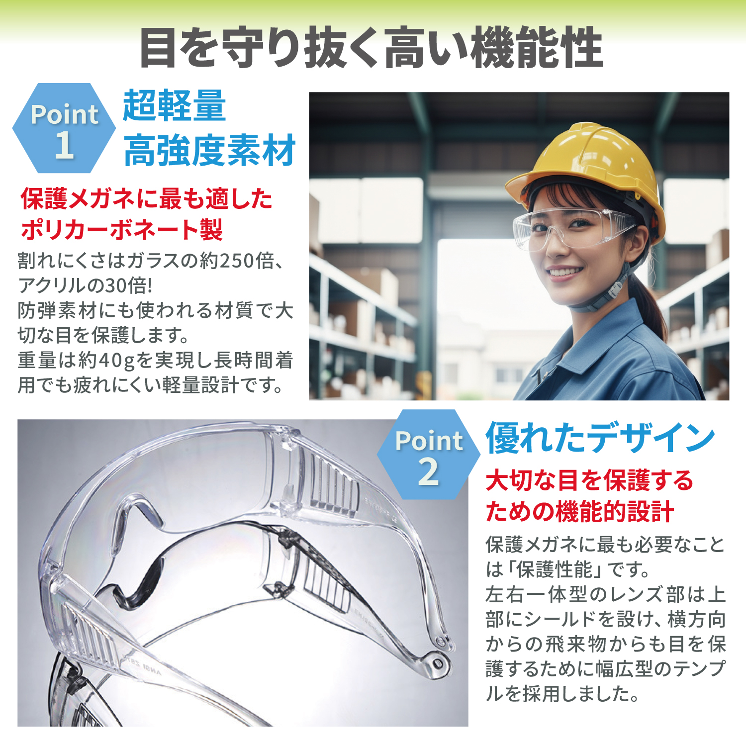 安全ゴーグル JIS規格適合 透明 未開封 nesekt（ネセクト） 保護メガネ 安全ゴーグル 24個セット クリア