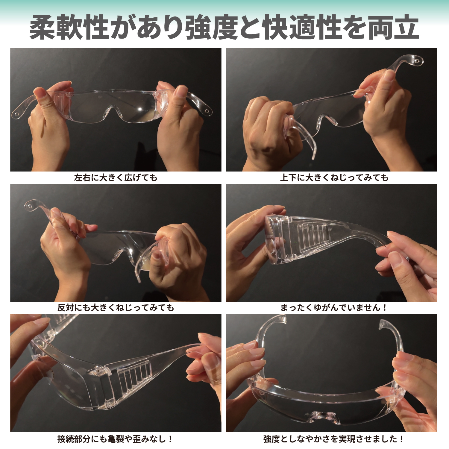 nesekt（ネセクト） 保護メガネ クリア 防曇加工 防塵 安全ゴーグル