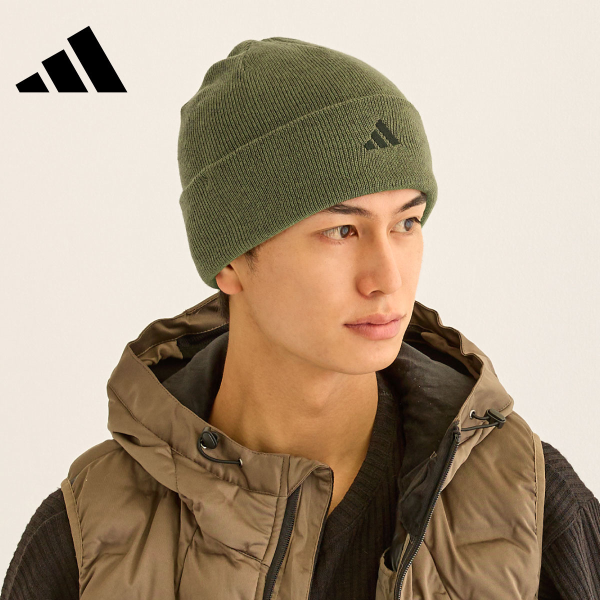 adidas（アディダス） ニット帽 メンズ ブランド 帽子 秋冬 洗える