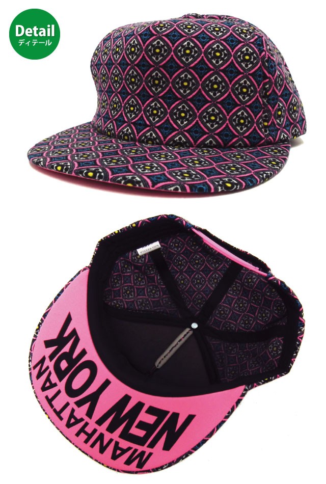 キャップ 帽子 ネオンカラー アジアン風 深め フラットバイザー cap