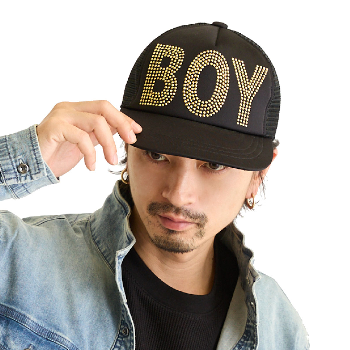 メッシュキャップ 深め メンズ レディース 帽子 春夏 BOY＆GIRL