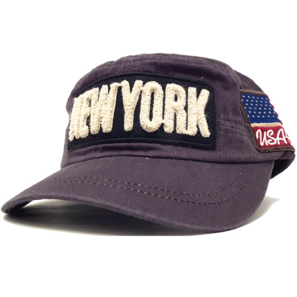 キャップ 帽子 ワークキャップ 秋 メンズ NEWYORK 刺繍ロゴ cap