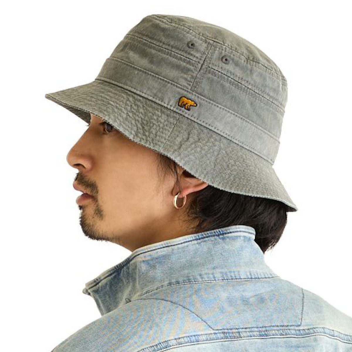 Golden Bear（ゴールデンベア） バケットハット くま 綿 つば短め