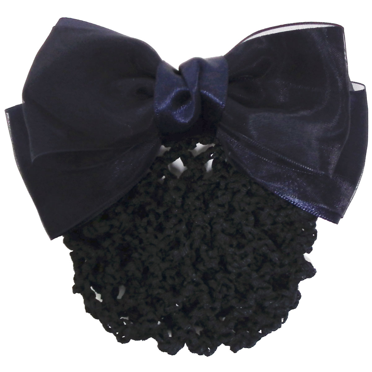 【新品未使用・タグ付き】bibiy ビビィ　リボンバレッタ　ネイビー 新品未使用・タグ付き】bibiy ビビィリボンバレッタネイビー