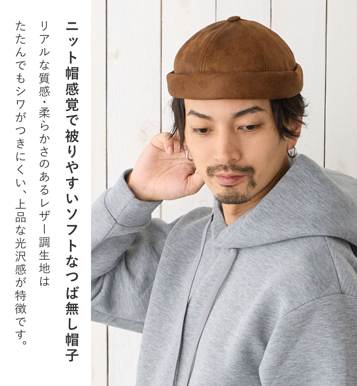 Supreme くい込み ワークキャップ クリーム色 レザーつば
