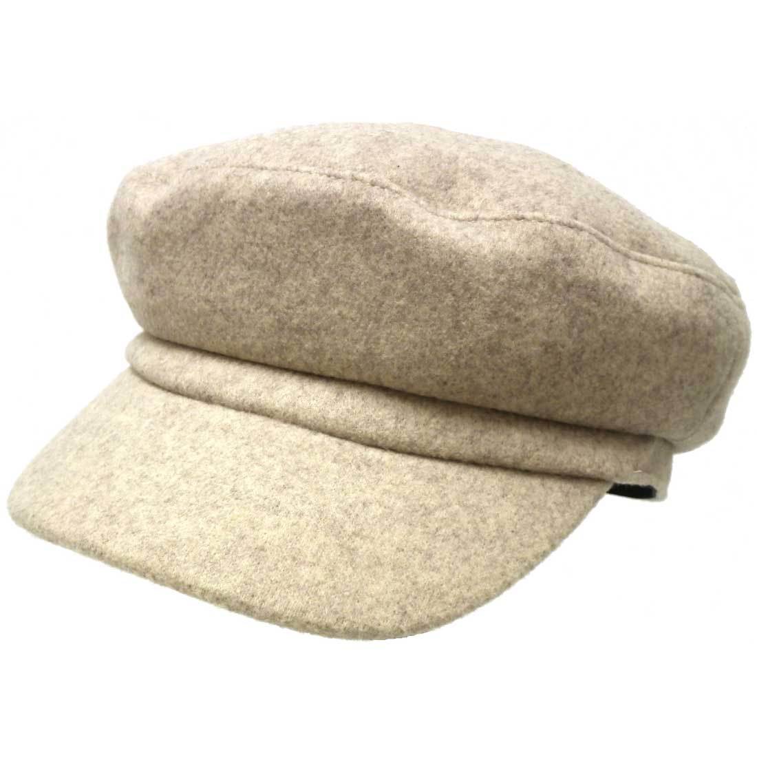 なめらかで上質な手触り マリンキャップ レディース 帽子 秋冬 浅め