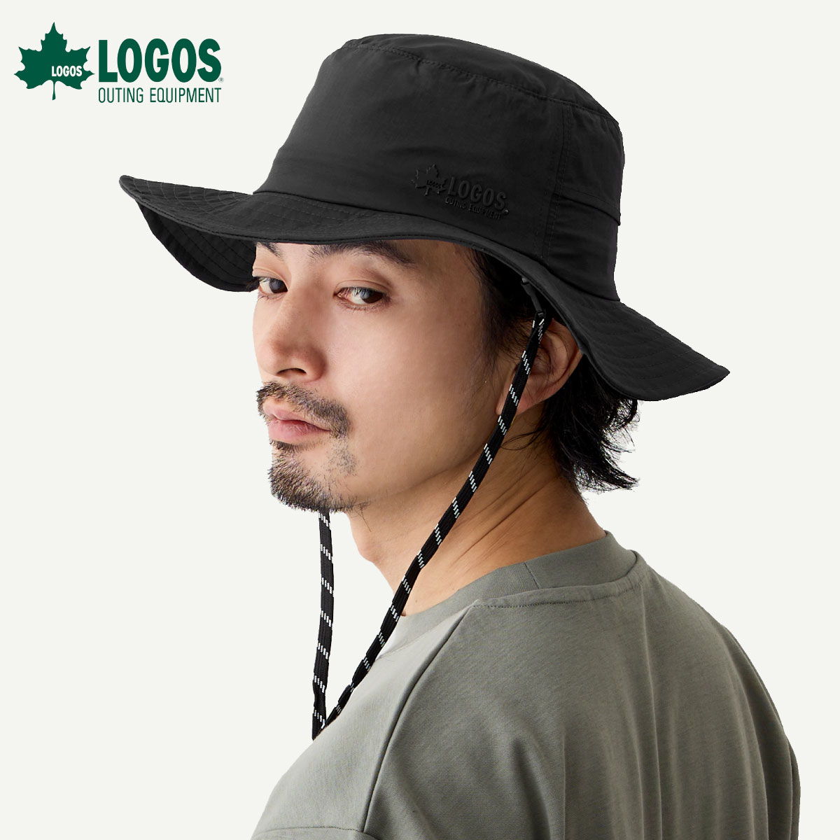 LOGOS 帽子 サファリハット 超軽量 メンズ レディース 58cm
