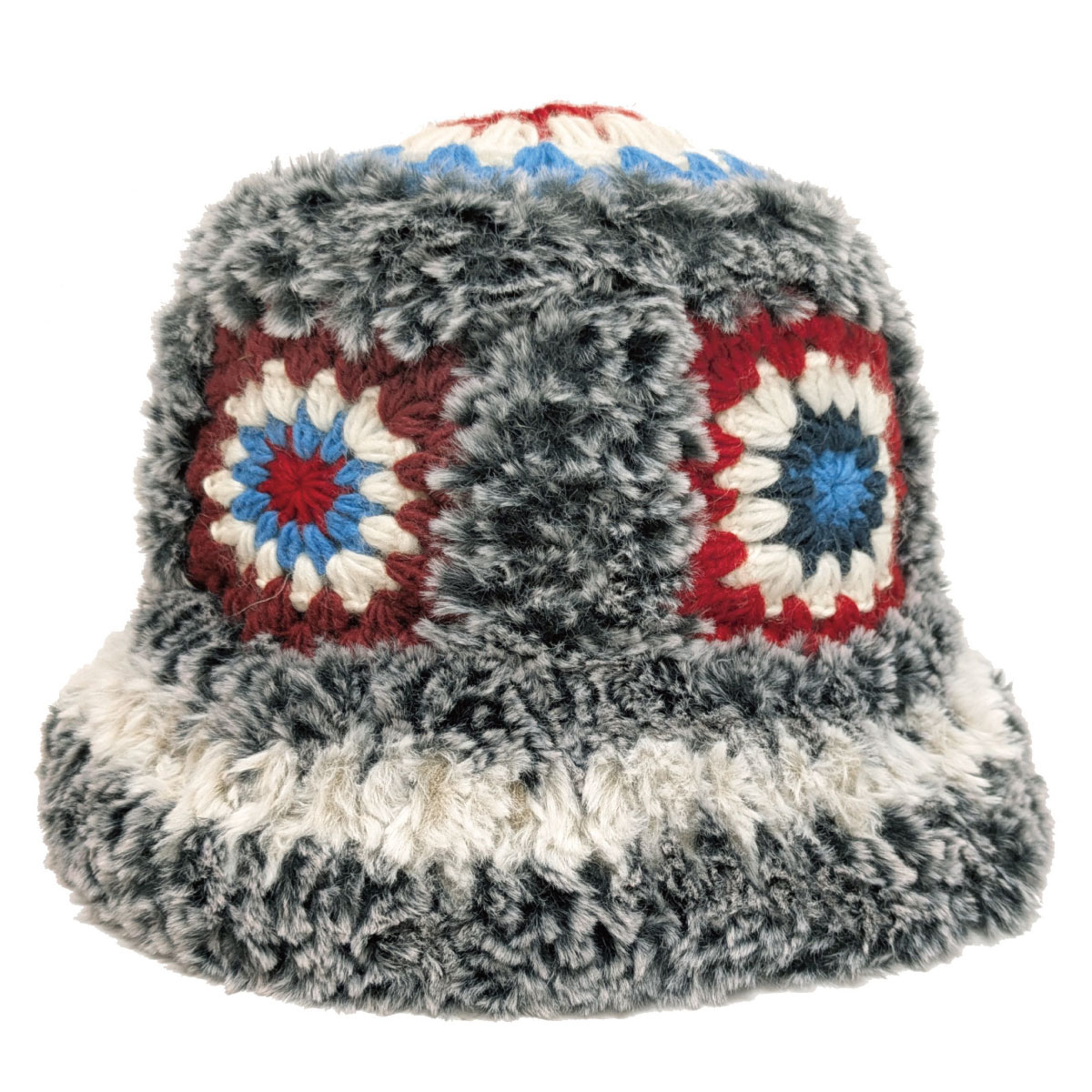 レディース 大きめ ハット クロッシェ編み 可愛い 防寒帽子 手編み