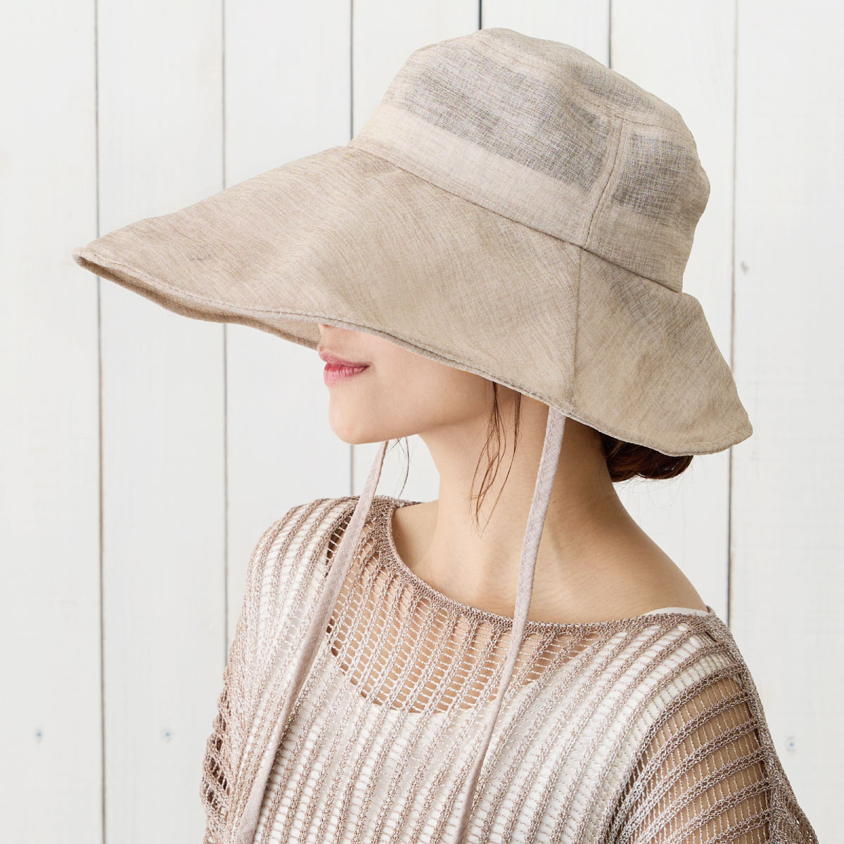 つば広 ハット 前後でかぶれる 2WAY 超軽量 メッシュ ワイドバイザー
