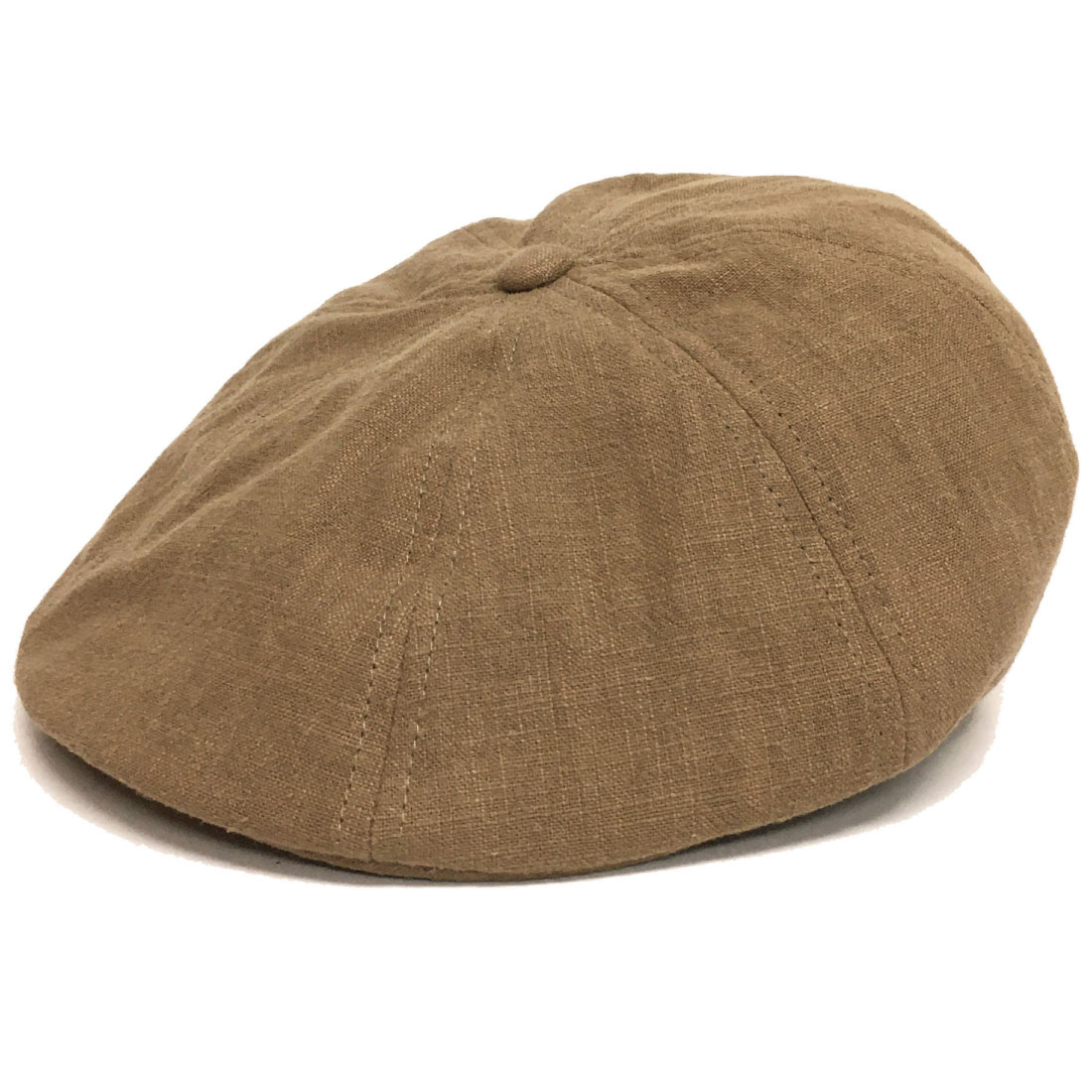 麻綿 ハンチング帽 メンズ 帽子 8枚はぎ 幅広で小顔効果 深め キャップ 軽量 58cm hun-644 涼しい 父の日 プレゼント