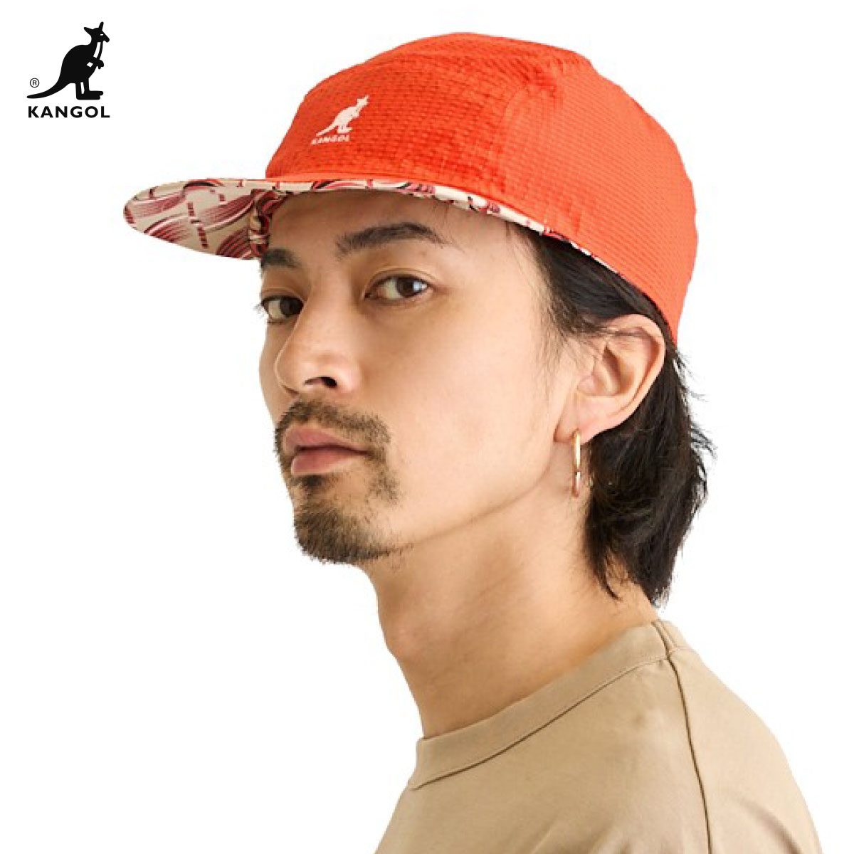 KANGOL（カンゴール） キャップ 深め リバーシブル 帽子 ジェット