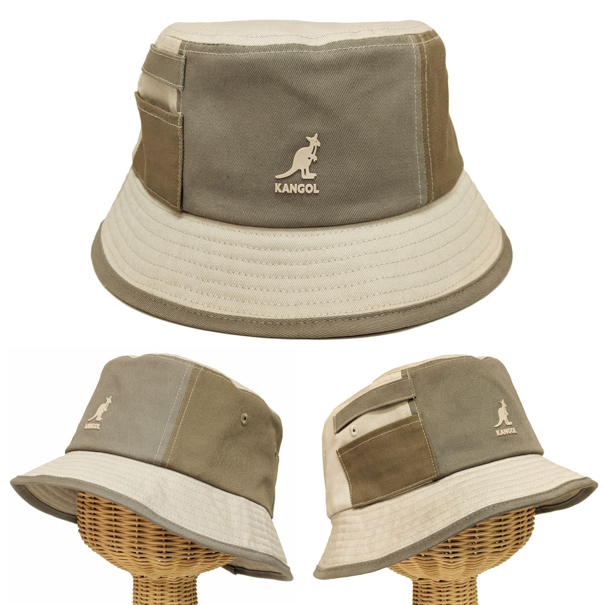 KANGOL（カンゴール） 帽子 バケットハット 綿 ポケット サイズ調節