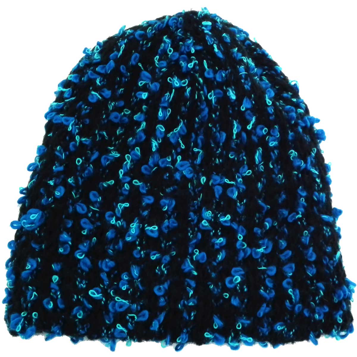 ニット帽 もこもこループ糸 もっちり伸びる 約64cmまで対応 knit-1520