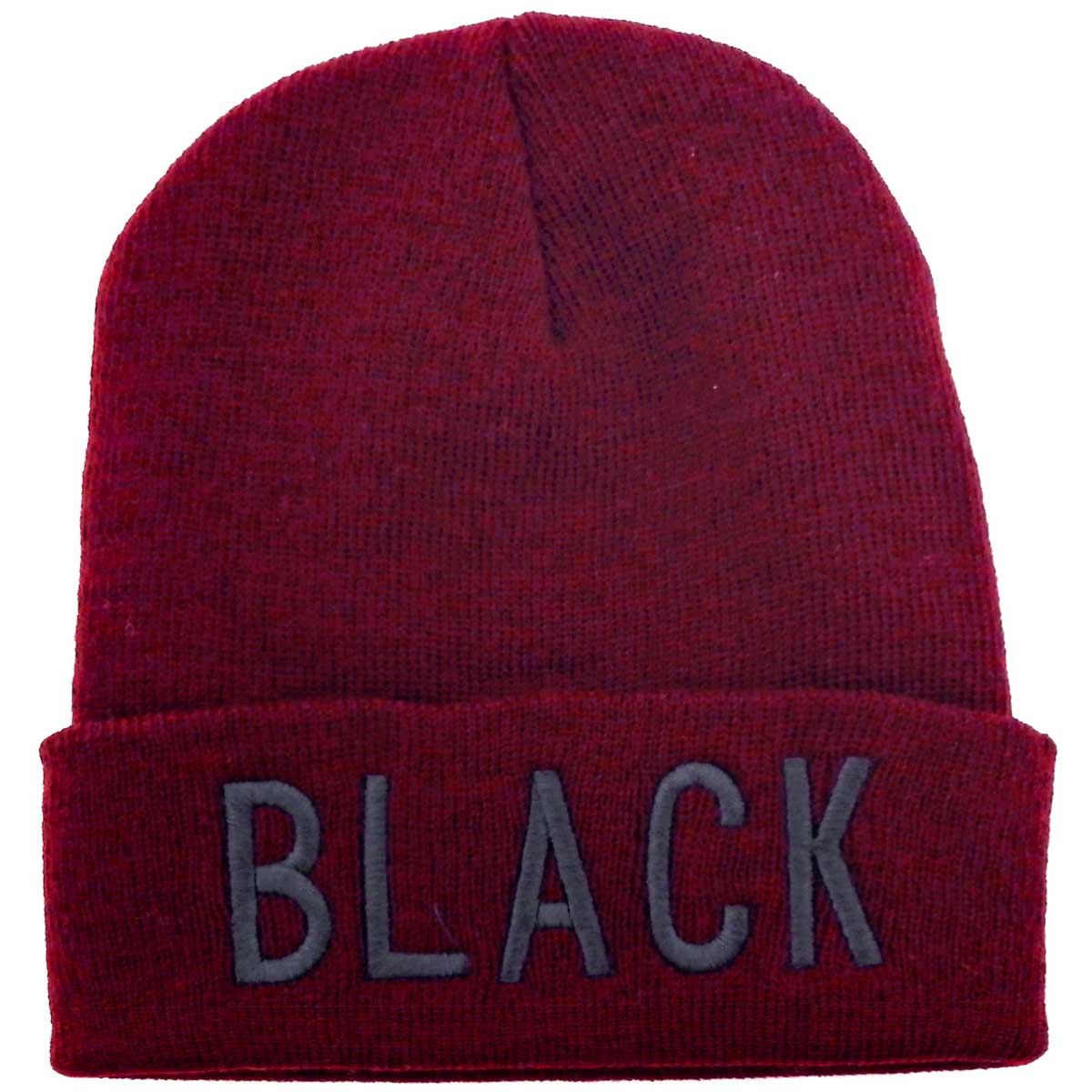 ニット帽 BLACK ロゴニット メンズ レディース 帽子 秋冬 ニットワッチ