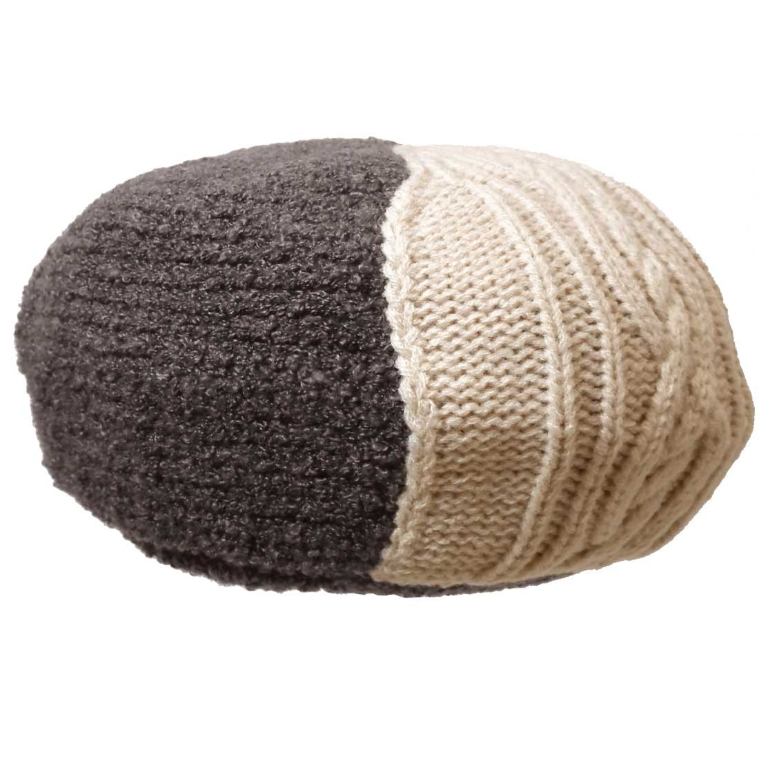 ニットベレー帽 帽子 レディース 秋冬 もこもこニット ふんわりモール糸＆ケーブル編み knit-1611｜hy-link｜04
