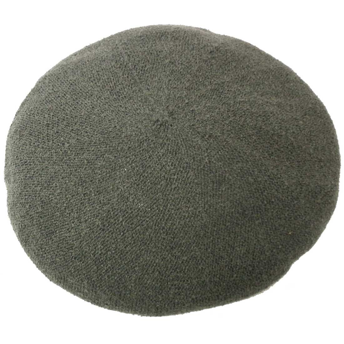サーモ ベレー帽 涼しい ふんわり 綺麗シルエットのベレー サイズ調節 57.5cm knit-16...