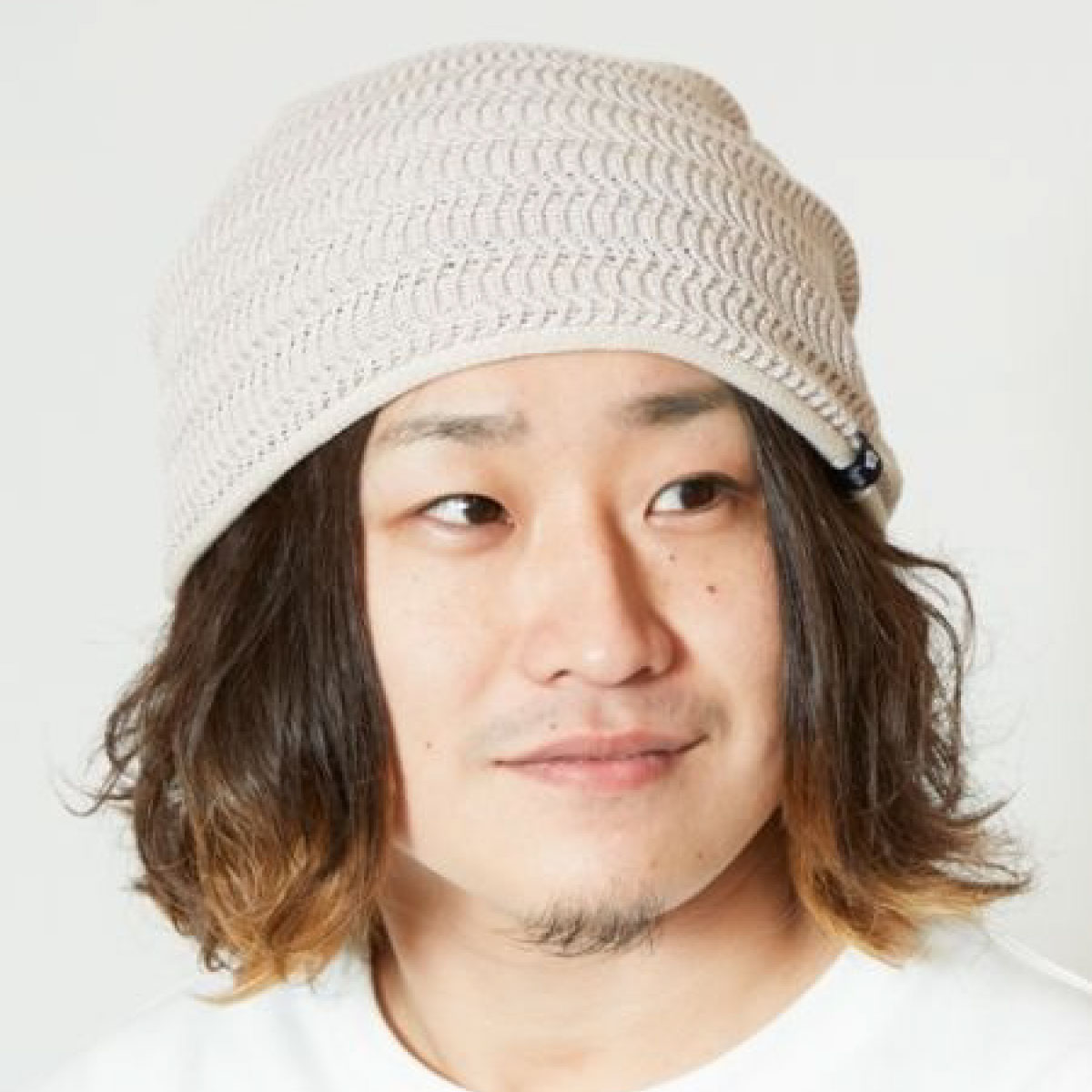 サマー ニット帽 サラリと快適 ストレスフリーなかぶり心地 模様編み
