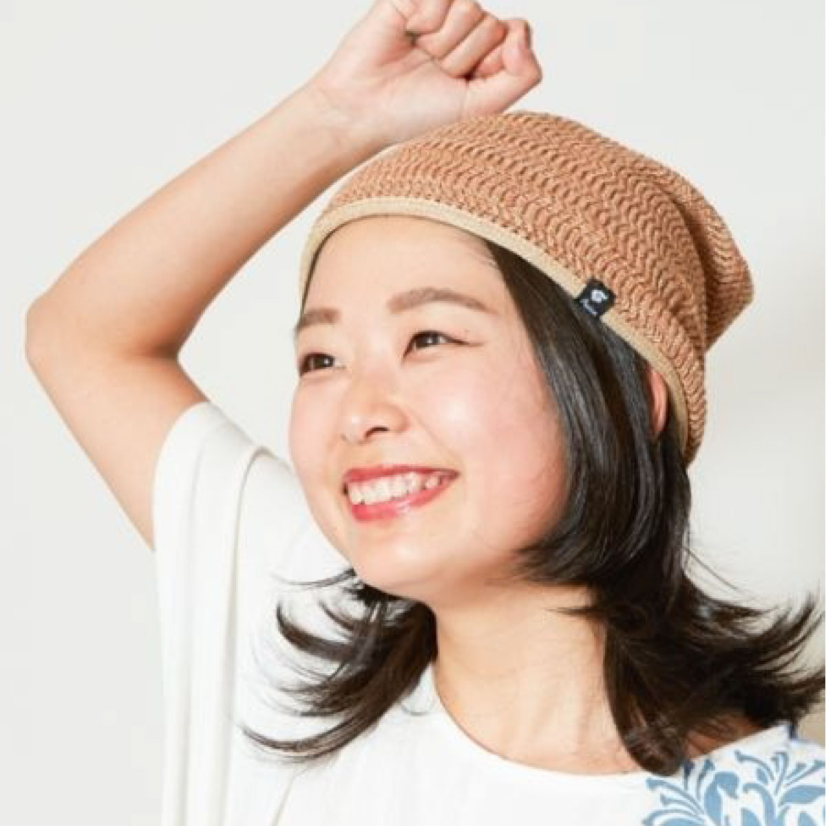 サマー ニット帽 サラリと快適 ストレスフリーなかぶり心地 模様編み