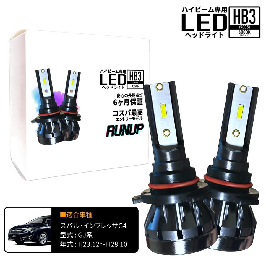 スバル インプレッサG4 GJ系 ハイビーム HB3 LED ヘッドライト