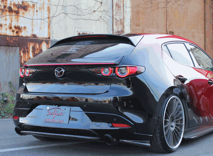 代引き不可】【送料無料】selfish マツダ MAZDA3 トランクスポイラー