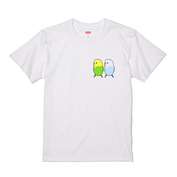 243 セキセイインコ Tシャツ ＃5「セキセイインコブラザーズ2