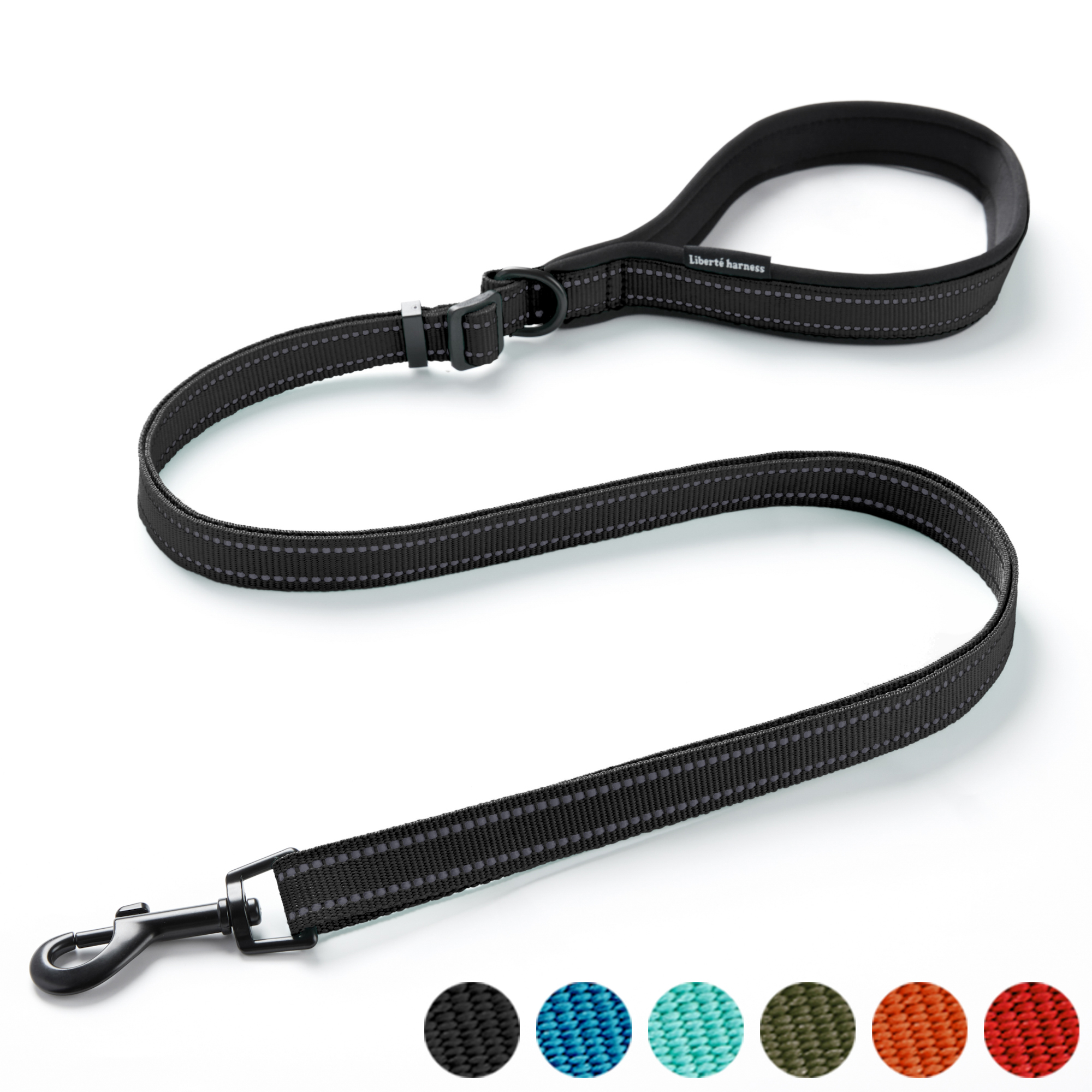 犬 リード 1本で110〜180cmまで長さ調節 反射材付き 小型犬 中型犬